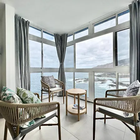 El Balcon Del Atlantico - Oceanfront Studio Lägenhet Tacoronte